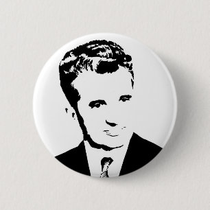 nicolae ceausescu roemeense communistische dictato ronde button 5,7 cm