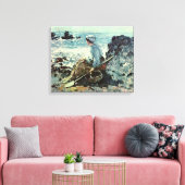 Nicolae Grigorescu - Visser uit Granville Canvas Afdruk (Insitu (Woonkamer))