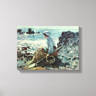 Nicolae Grigorescu - Visser uit Granville Canvas Afdruk