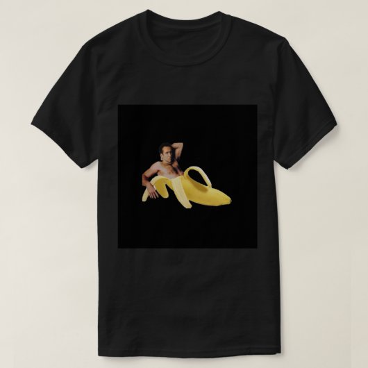 Nicolas Cage in a Banana - Original Yellow Chiffon T-shirt (Design voorkant)
