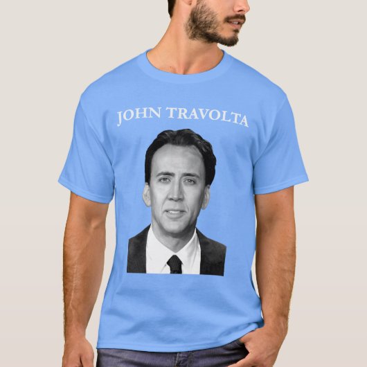 Nicolas Cage John Travolta Face Off Mannen vriende T-shirt (Voorkant)