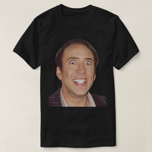 Nicolas Cage Meme T-shirt (Design voorkant)