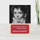 Nicolas Chamfort Anti-Valentine's Day Card Feestdagen Kaart (Voorkant)