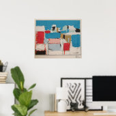 nicolas de staël - Méditerranée 01 - marina Door N Poster (Thuiskantoor)