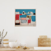 nicolas de staël - Méditerranée 01 - marina Door N Poster (Keuken)