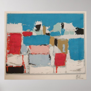 nicolas de staël - Méditerranée 01 - marina Door N Poster