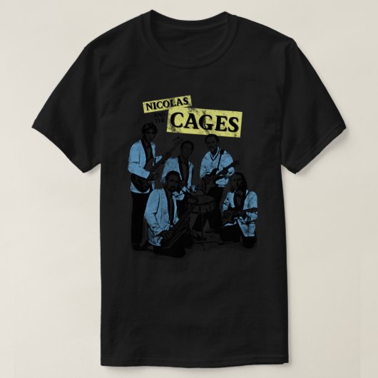 Nicolas en de Cages (Nic Cage Band Shirt) Classi T-shirt (Design voorkant)