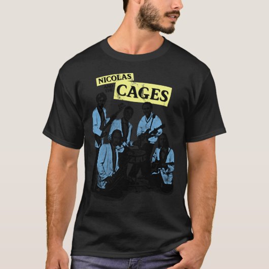 Nicolas en de Cages (Nic Cage Band Shirt) Classi T-shirt (Voorkant)