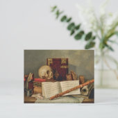 Nicolas Henri Jeaurat de Bertry Vanitas Briefkaart (Staand voorkant)