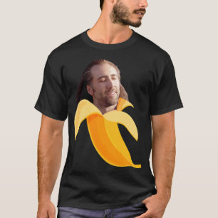 Nicolas-kooi in een banaan t-shirt