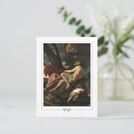 Nicolas Poussin #108 - Kunstmatig Briefkaart (Staand voorkant)