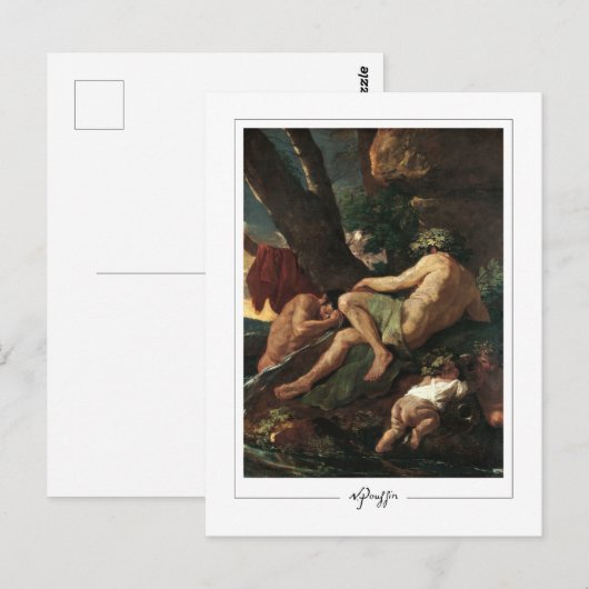 Nicolas Poussin #108 - Kunstmatig Briefkaart (Voorkant / Achterkant)
