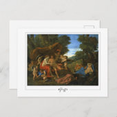Nicolas Poussin #214 - Kunstmatig Briefkaart (Voorkant / Achterkant)
