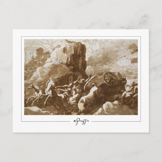 Nicolas Poussin #222 - Kunstmatig Briefkaart (Voorkant)