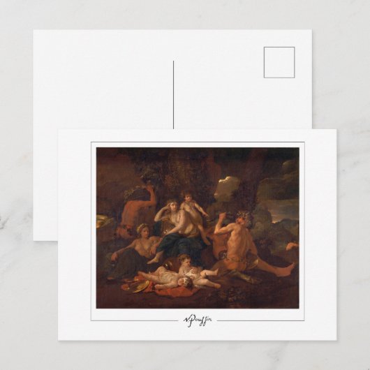 Nicolas Poussin #224 - Kunstmatig Briefkaart (Voorkant / Achterkant)