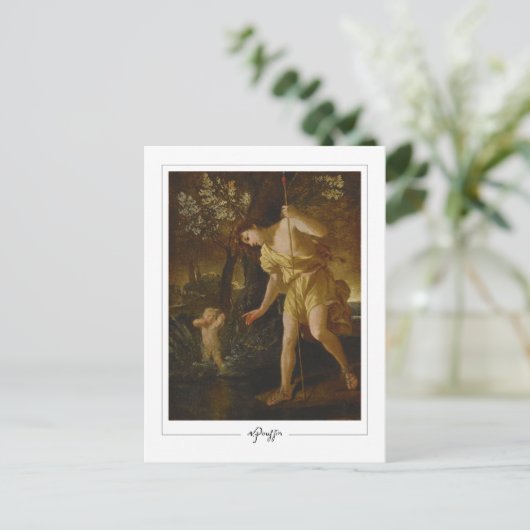 Nicolas Poussin #228 - Kunstmatig Briefkaart (Staand voorkant)