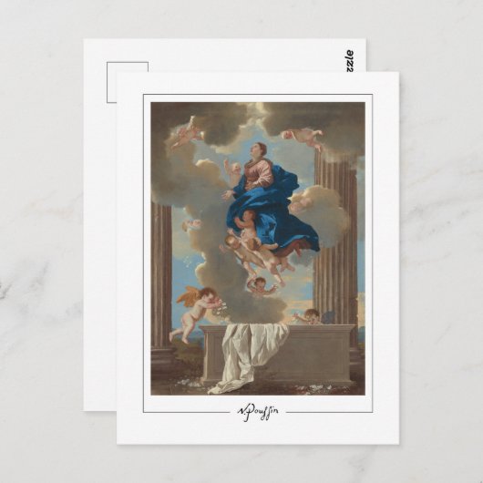 Nicolas Poussin #231 - Kunstmatig Briefkaart (Voorkant / Achterkant)