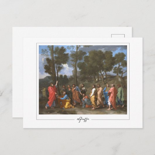 Nicolas Poussin #238 - Kunstmatig Briefkaart (Voorkant / Achterkant)