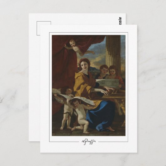 Nicolas Poussin #246 - Kunstmatig Briefkaart (Voorkant / Achterkant)