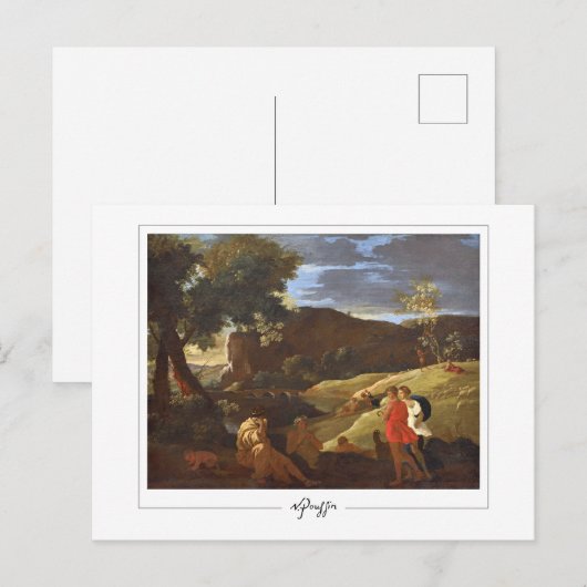 Nicolas Poussin #281 - Kunstmatig Briefkaart (Voorkant / Achterkant)