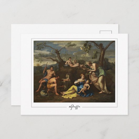 Nicolas Poussin #294 - Kunstmatig Briefkaart (Voorkant / Achterkant)