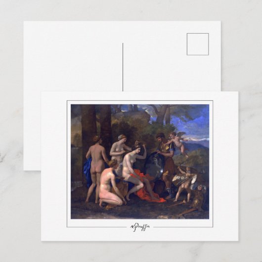 Nicolas Poussin #4 - Kunstmatig Briefkaart (Voorkant / Achterkant)