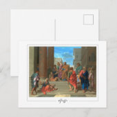 Nicolas Poussin #50 - Kunstmatig Briefkaart (Voorkant / Achterkant)
