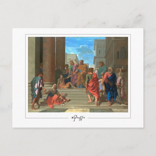 Nicolas Poussin #50 - Kunstmatig Briefkaart (Voorkant)