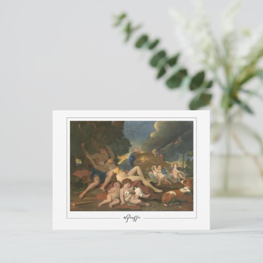 Nicolas Poussin #56 - Kunstmatig Briefkaart (Staand voorkant)