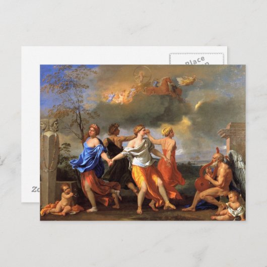 Nicolas Poussin Art Briefkaart (Voorkant / Achterkant)