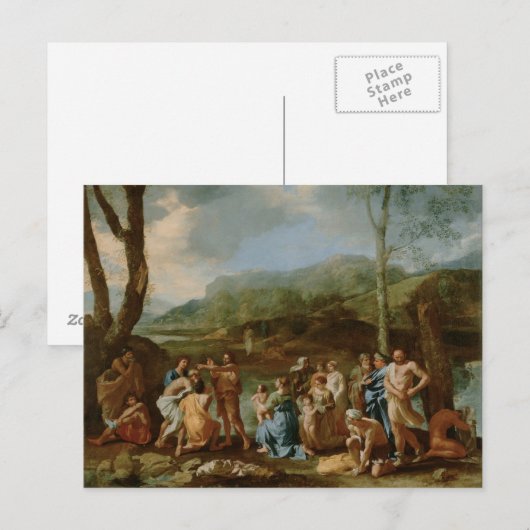 Nicolas Poussin Art Briefkaart (Voorkant / Achterkant)