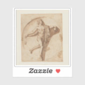 Nicolas Poussin - Dansende voogd van Bacchus Sticker (Vel)