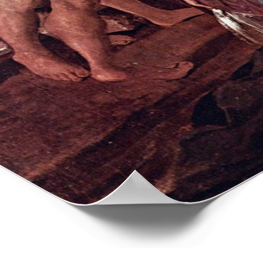 Nicolas Poussin - De herders van Arcadia Poster (Hoek)