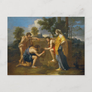 Nicolas Poussin - Et in Arcadia ego Briefkaart