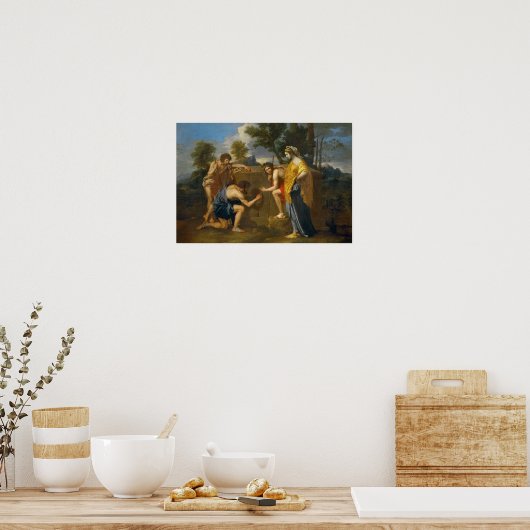 Nicolas Poussin - Et in Arcadia ego Poster (Keuken)