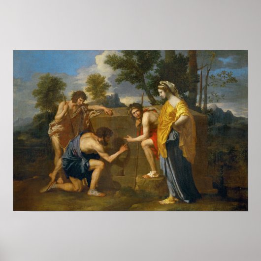 Nicolas Poussin - Et in Arcadia ego Poster (Voorkant)