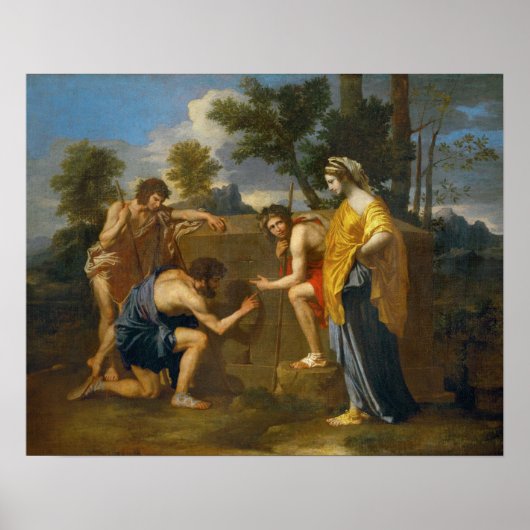 Nicolas Poussin - Et in Arcadia ego Poster (Voorkant)