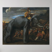 Nicolas Poussin - Hannibal bij de Alpen Poster (Voorkant)