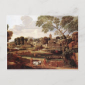 Nicolas Poussin - Landschap met begrafenis van Pho Briefkaart (Voorkant)