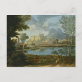 Nicolas Poussin - Landschap met kalm Briefkaart (Voorkant)