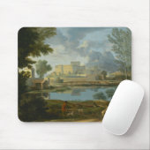 Nicolas Poussin - Landschap met kalm Muismat (Met muis)