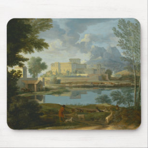 Nicolas Poussin - Landschap met kalm Muismat