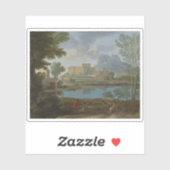 Nicolas Poussin - Landschap met kalm Sticker (Vel)