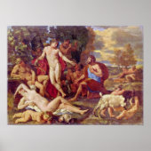 Nicolas Poussin - Midas en Bacchus Poster (Voorkant)