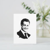 Nicolas Sarkozy Briefkaart (Staand voorkant)