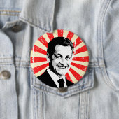 Nicolas Sarkozy Ronde Button 4,0 Cm (In situ)