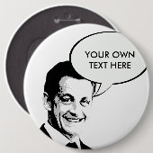 Nicolas Sarkozy Ronde Button 6,0 Cm (Voorkant /achterkant)