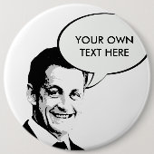 Nicolas Sarkozy Ronde Button 6,0 Cm (Voorkant)