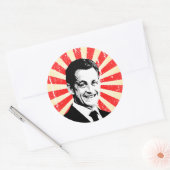 Nicolas Sarkozy Ronde Sticker (Envelop)