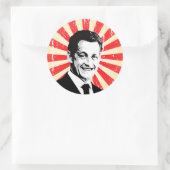 Nicolas Sarkozy Ronde Sticker (Tas)